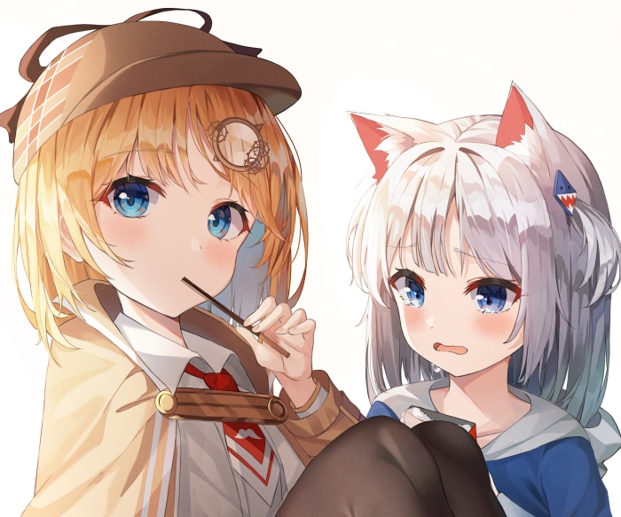 Gawr Gura and Watson Amelia from Hololive