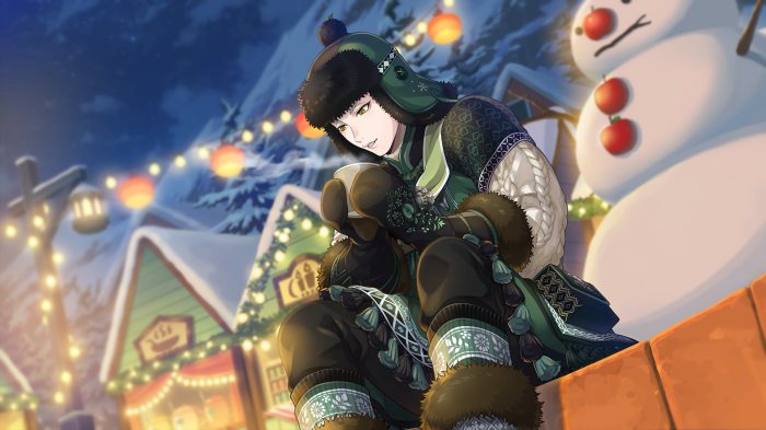 Sebek Zigvolt from Twisted Wonderland in winter attire