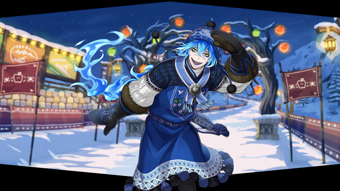 Idia Shroud from Twisted Wonderland in a Winter Festival
