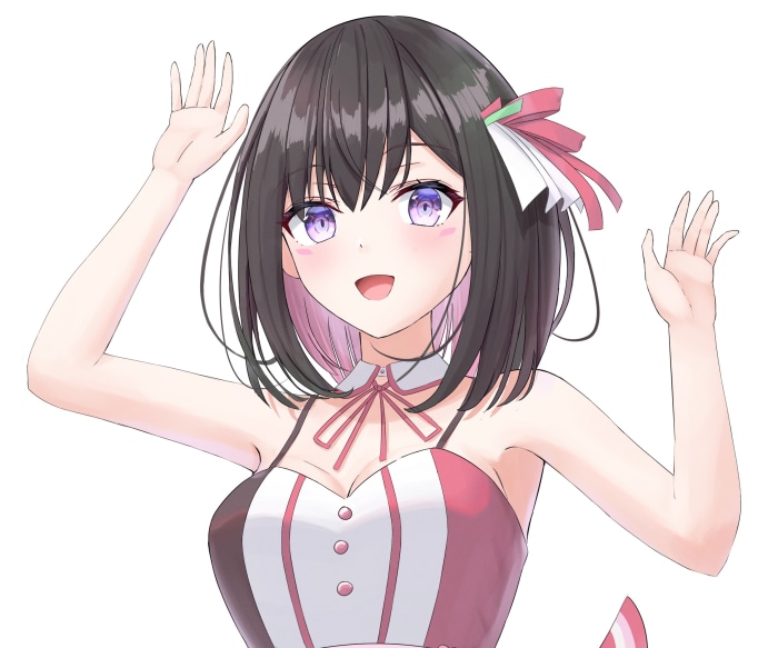 AZKi from Hololive waving