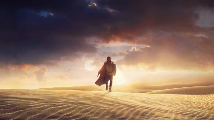 Obi-Wan Kenobi from Star Wars in a desert