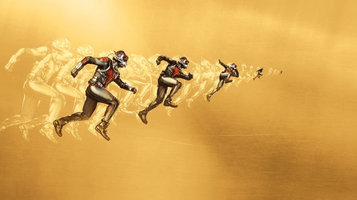 Ant-Man running with motion blur