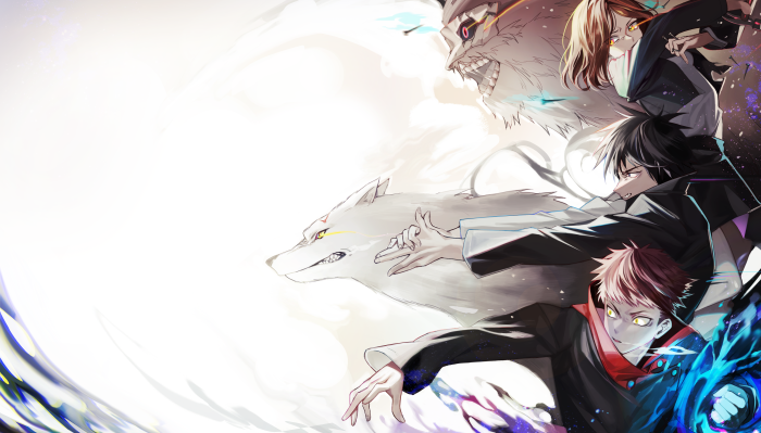 Jujutsu Kaisen characters with wolf and monster