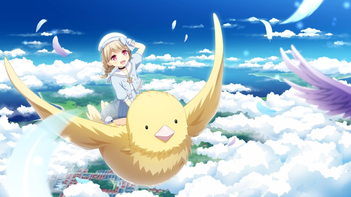 Kogara Toto from VSPO! riding a bird