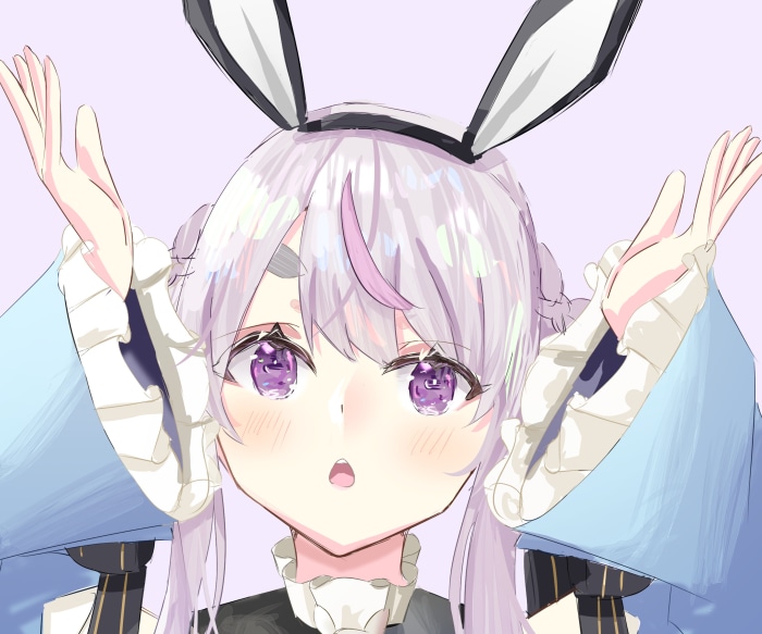 Tosaki Mimi from VSPO! wearing bunny ears