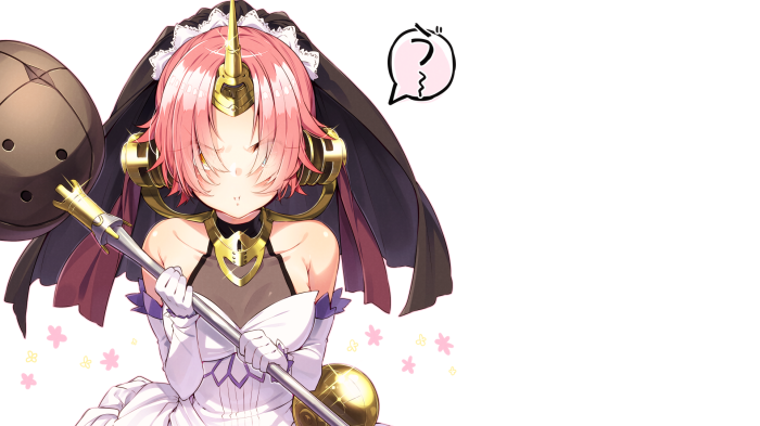 Frankenstein from Fate/Apocrypha with a unicorn horn