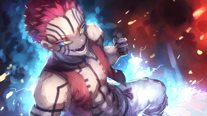Akaza from Demon Slayer: Kimetsu no Yaiba 4K