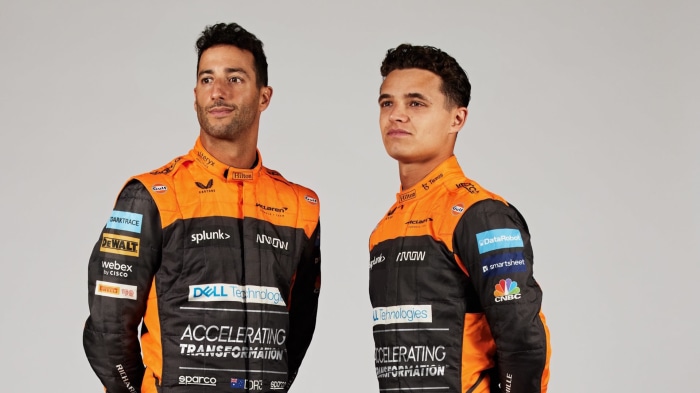 Daniel Ricciardo and Lando Norris McLaren 2022 F1
