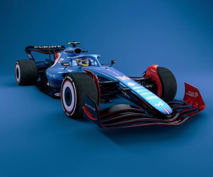 Alpine F1 Team A522 Formula 1 Race Car
