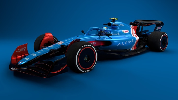 Alpine F1 Team A522 Formula 1 Race Car