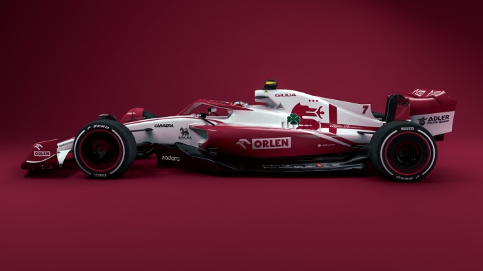 Alfa Romeo Racing 2022 Formula 1 Race Car