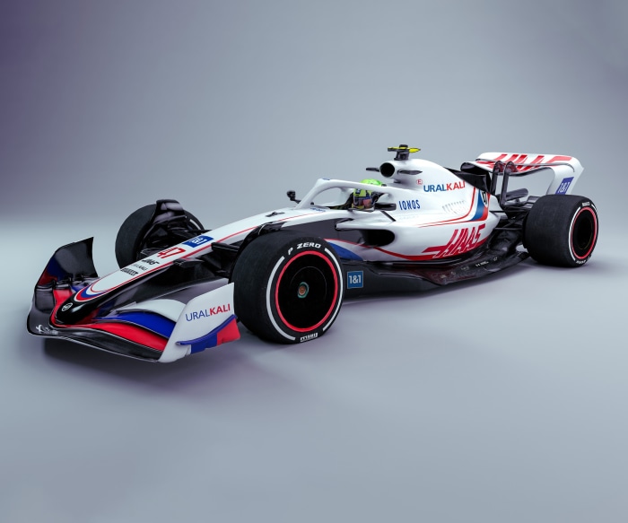 Haas F1 Team 2022 Formula 1 Race Car