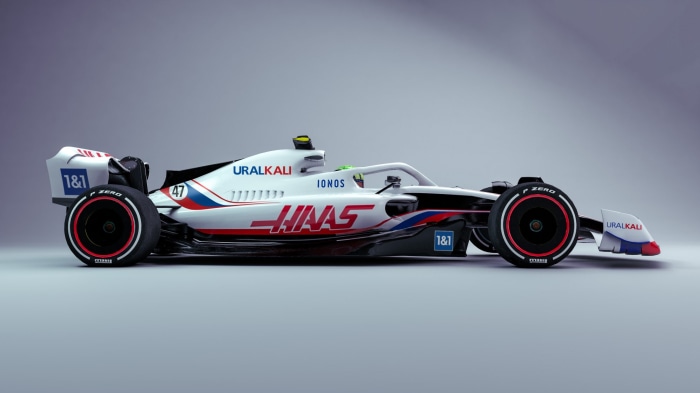 Haas F1 Team 2022 Formula 1 Race Car
