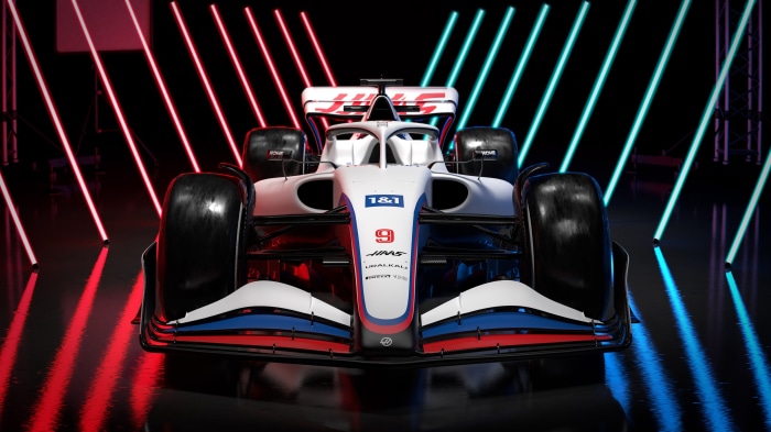 Haas F1 Team 2022 Formula 1 Race Car