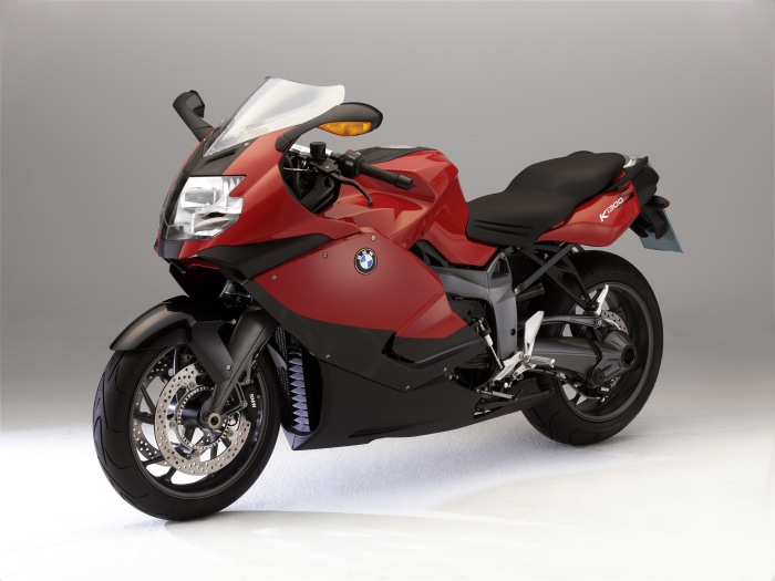 Red BMW K 1300 S Motorcycle