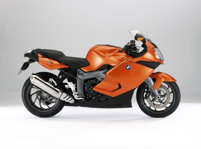 Orange BMW K 1300 S Motorcycle