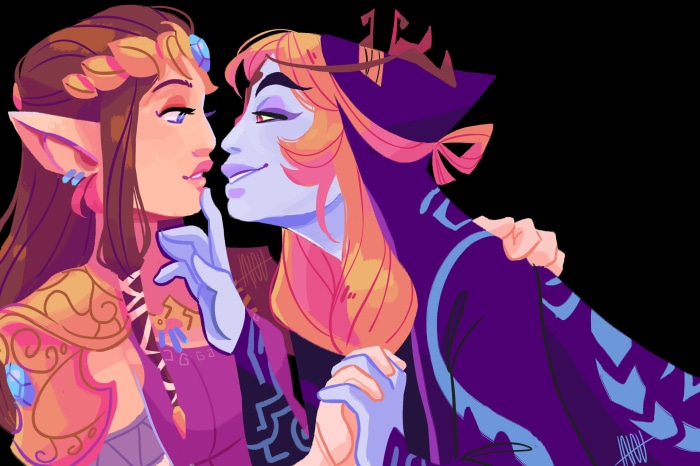 Zelda and Midna from The Legend of Zelda