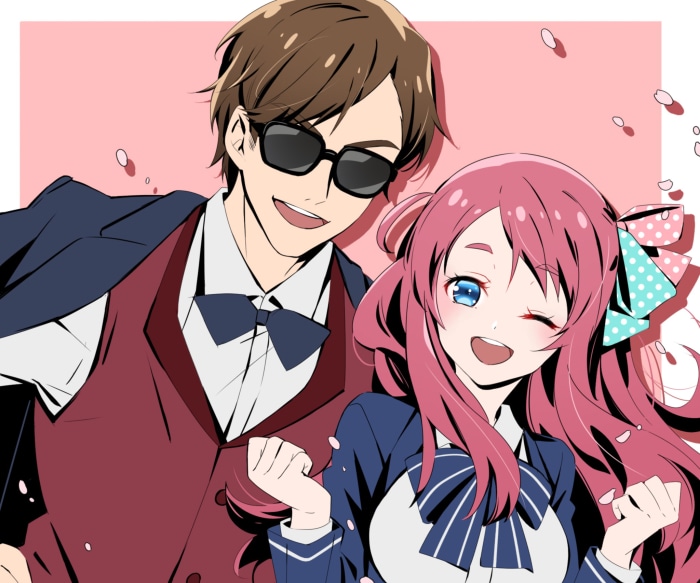 Sakura Minamoto and Kotaro Tatsumi from Zombie Land Saga
