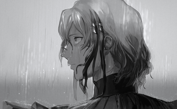 Odysseus from Fate/Grand Order in the rain