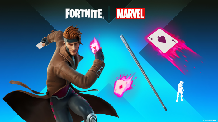 Gambit from Marvel Comics in Fortnite