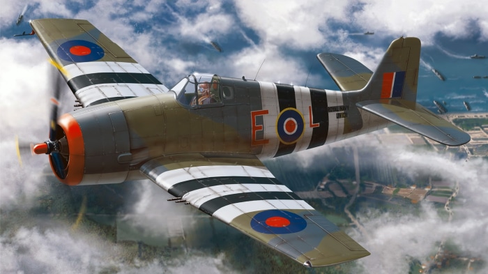 Grumman F6F Hellcat in flight
