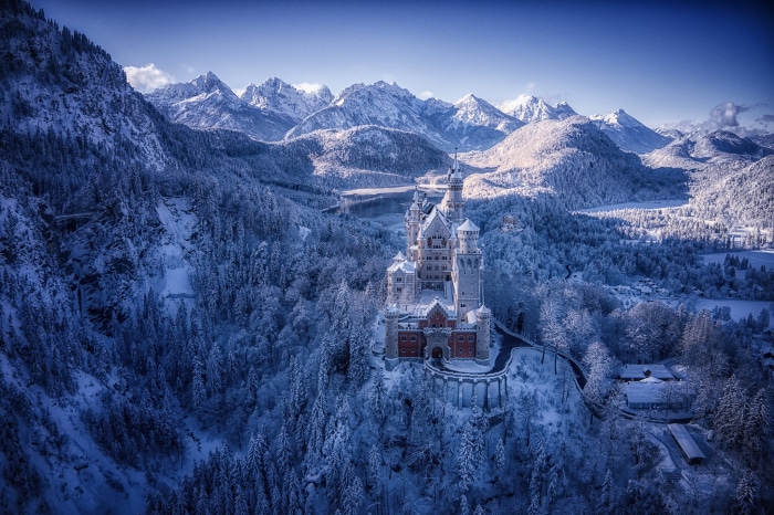 Neuschwanstein Castle in Winter, Germany