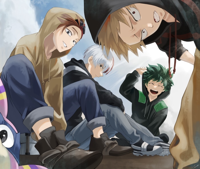 My Hero Academia: Rody, Izuku, Shoto, and Katsuki