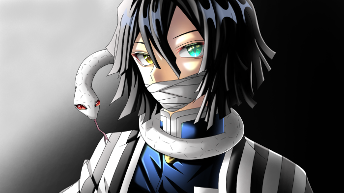 Obanai Iguro from Demon Slayer: Kimetsu No Yaiba with snake