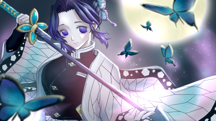 Shinobu Kochou from Demon Slayer: Kimetsu no Yaiba 4K