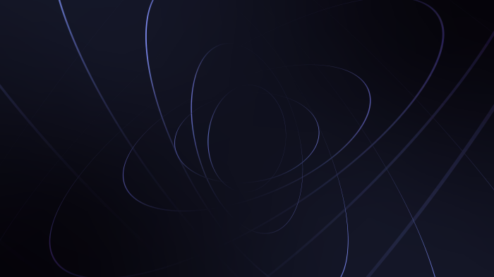 Abstract dark background with glowing blue lines