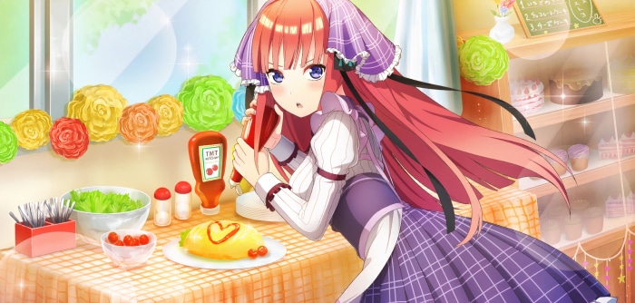 Nino Nakano from The Quintessential Quintuplets in Cafe