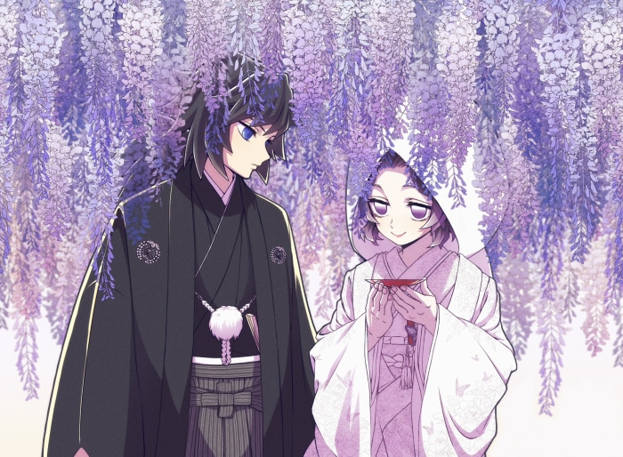 Giyu Tomioka and Shinobu Kochou from Demon Slayer