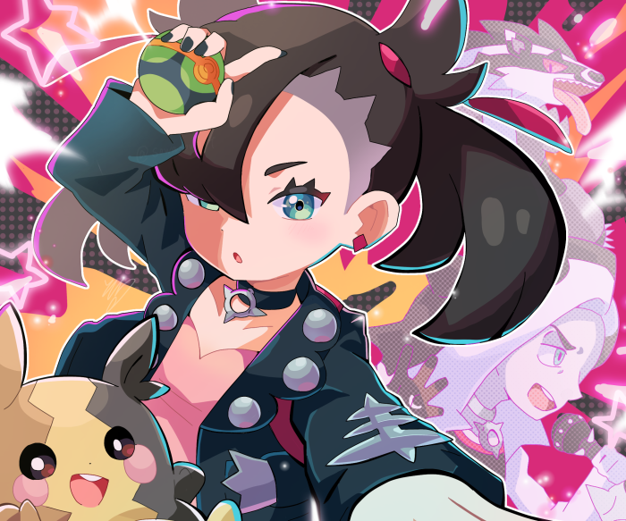 Marnie and Morpeko from Pokémon Sword and Shield