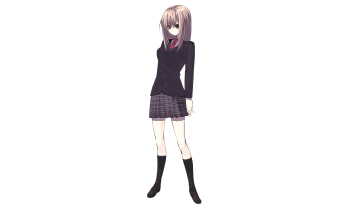 Girl in school uniform