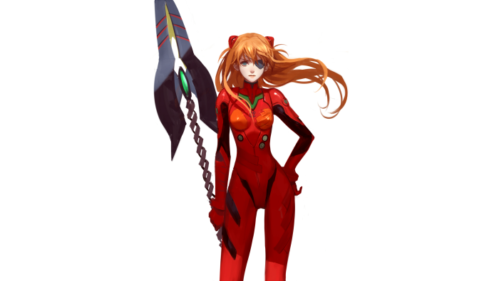 Asuka Langley Soryu from Neon Genesis Evangelion with Lance