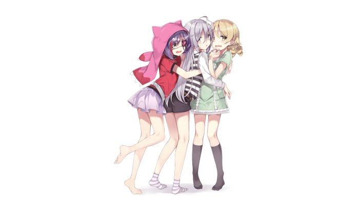 Mirei Hayasaka, Nono Morikubo, and Syoko Hoshi from The IDOLM@STER Cinderella Girls