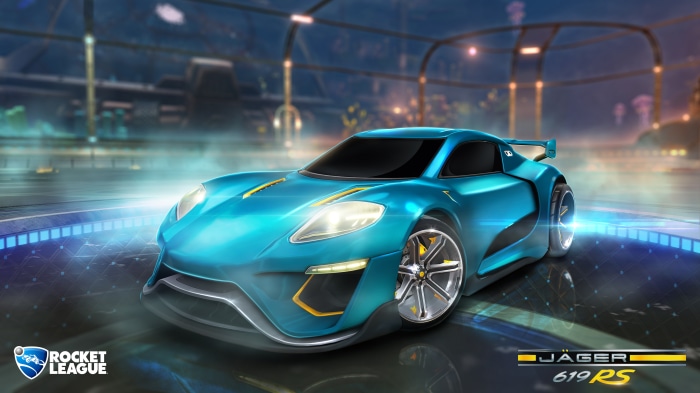 Rocket League Jäger 619 RS Hero Art