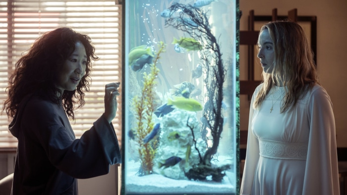 Sandra Oh and Jodie Comer in Killing Eve
