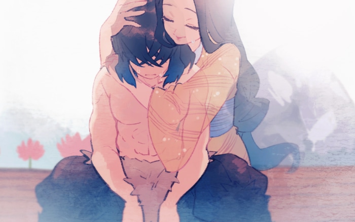 Inosuke and Kotoha from Demon Slayer: Kimetsu No Yaiba
