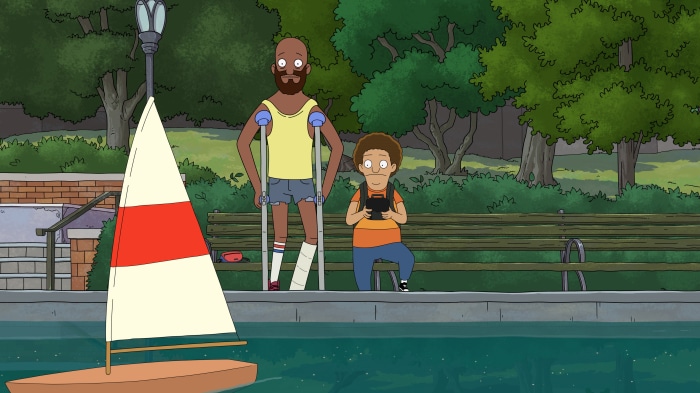Glorious Gary and Cole from Central Park on a boat