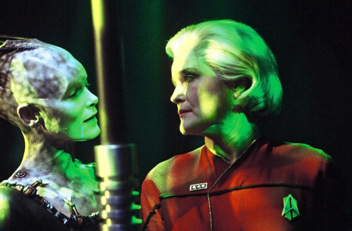 Borg Queen and Kathryn Janeway from Star Trek
