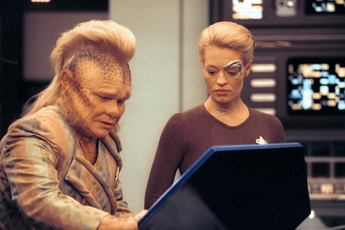 Neelix and Seven of Nine from Star Trek: Voyager