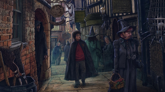 Harry Potter in Diagon Alley by Vladislav Pantic