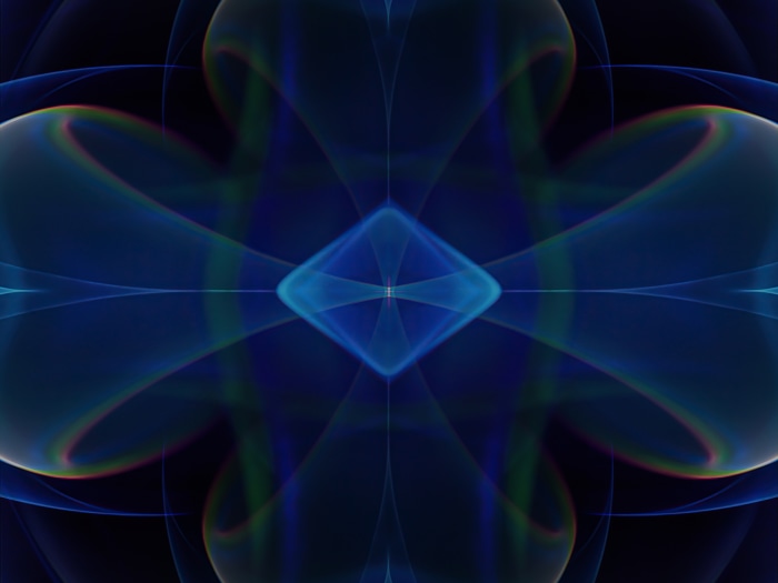 Abstract Blue Symmetry 4K