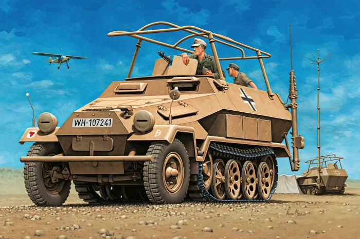 Sd.Kfz. 251 Armored Personnel Carrier in desert