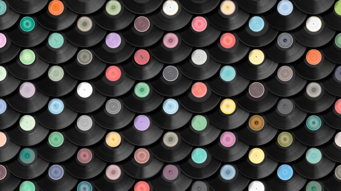 Pattern of vinyl records