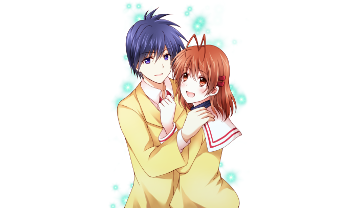 Nagisa Furukawa and Tomoya Okazaki from Clannad