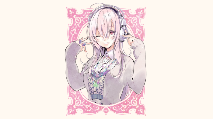 Super Sonico with Headphones