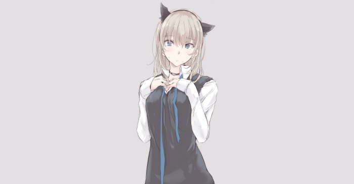 Anime girl with cat ears