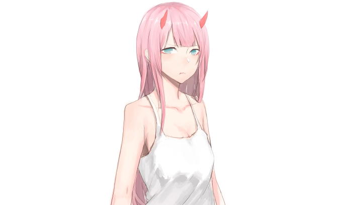 Zero Two from Darling in the FranXX 4K